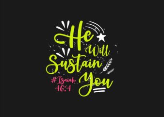 Bible Verses T shirt Design Typography Lettering