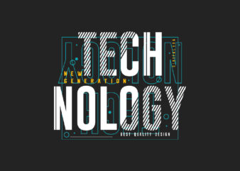 Technology New Generation Geometry T-shirt Design