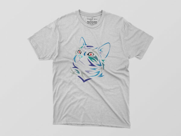 Cat tshirt design