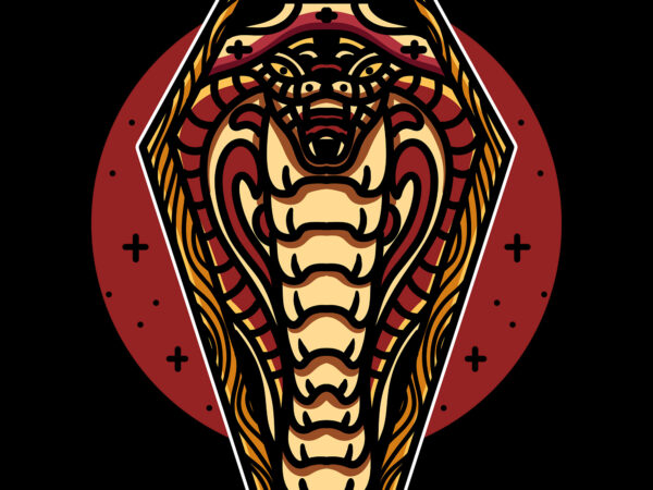 Cobra coffin tshirt design