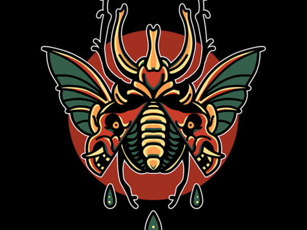 Devil beetle tshirt design for sale