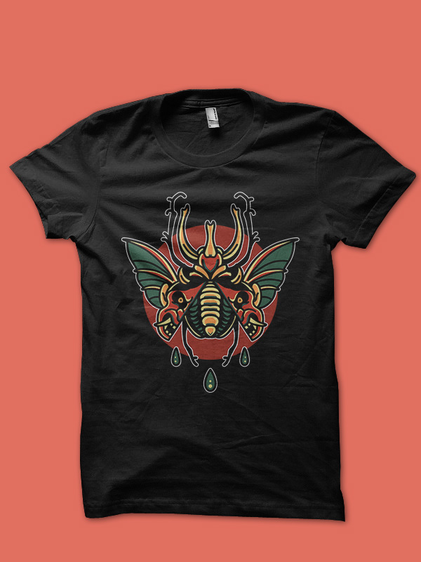 devil beetle tshirt design for sale