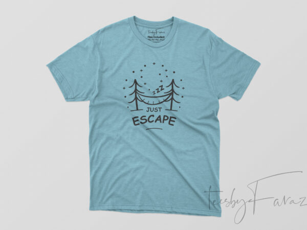 Escape camp t shirt design for sale Escape camp t shirt design for sale
