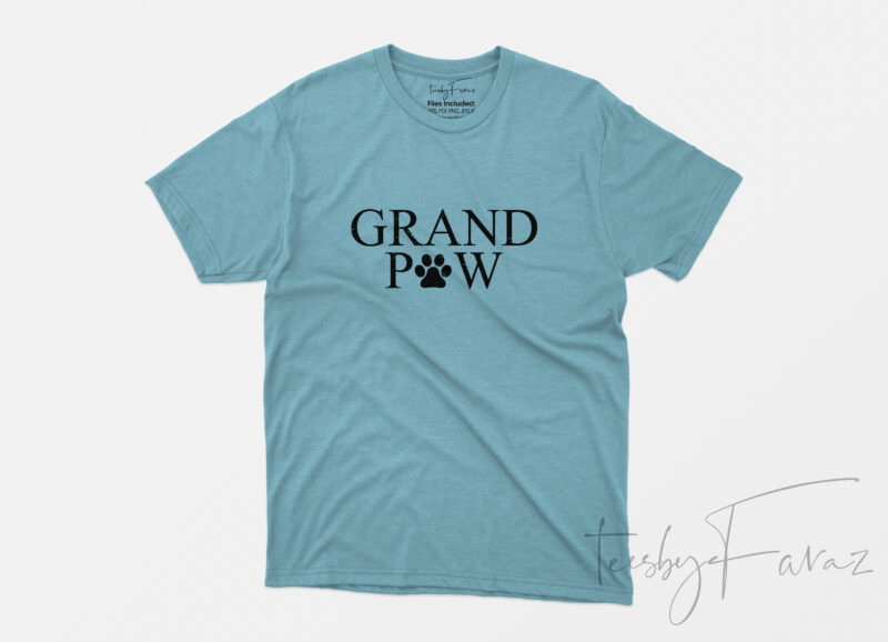 GranPaw | Dog Lover T Shirt Design for sale
