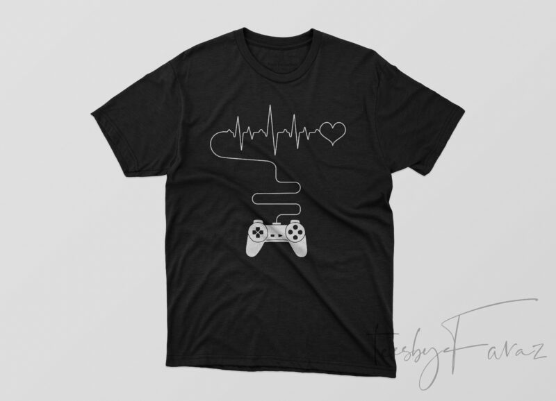 Gammer’s life Lines T shirt Design for sale