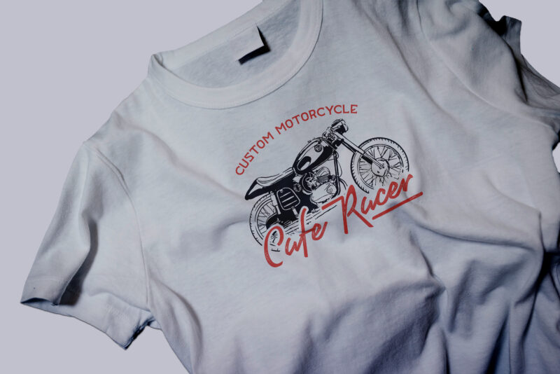 Custom motorsycle cafe racer part 2 tshirt design