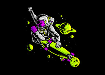 astronaut skateboarding need more space t shirt vector