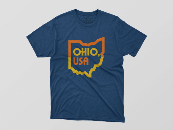 Ohio usa tshirt design
