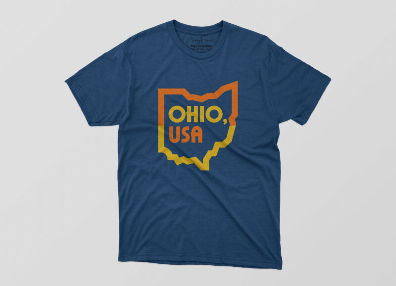 Ohio USA Tshirt Design