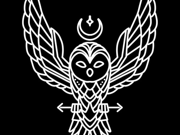 Owl tshirt design ready to use