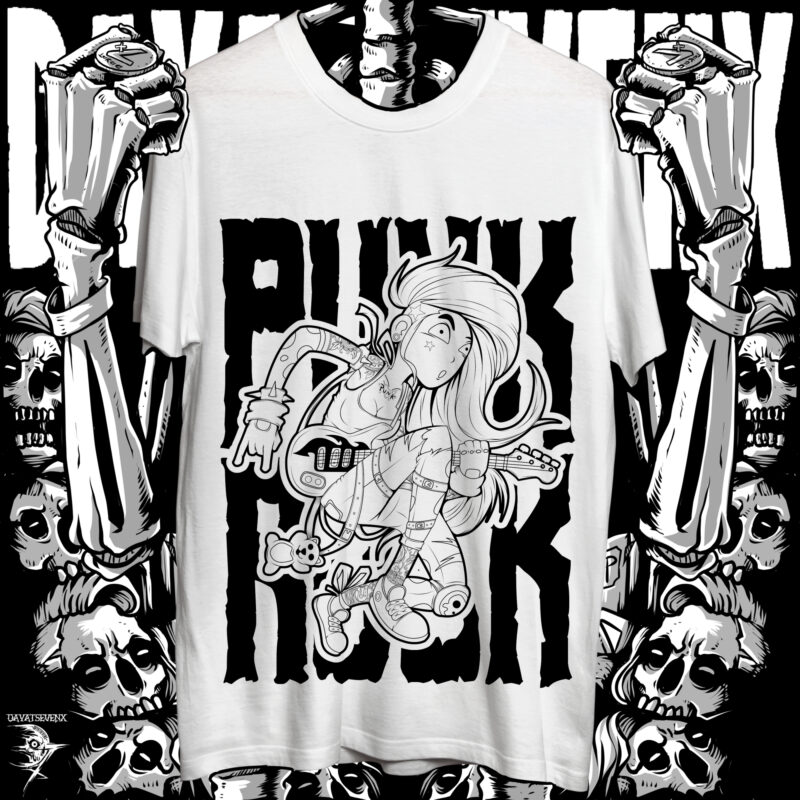 punk rock best tshirt design