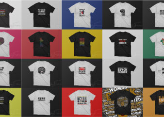 Pack of 20 Top selling T shirts for Black Lives Matter | Black People | African American People