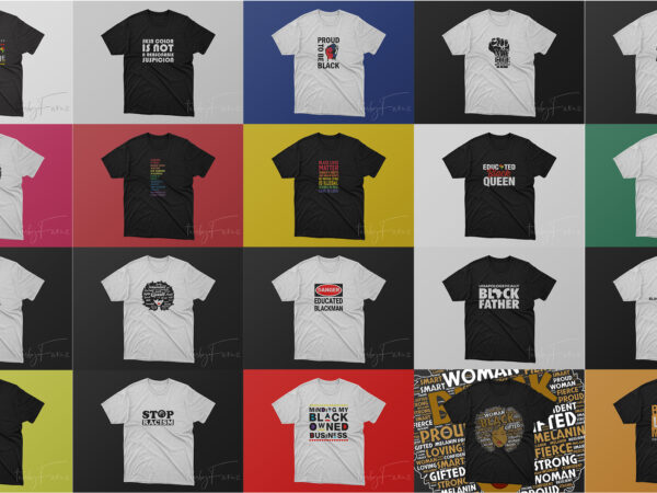 Pack of 20 top selling t shirts for black lives matter | black people | african american people