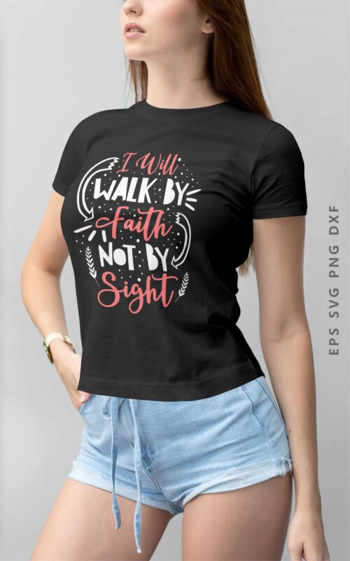 Spiritual and Religion Quotes T shirt Design Hand Lettering