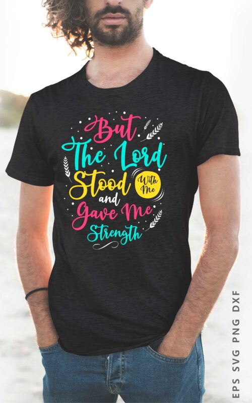 Religion and Spiritual Quotes Sayings Typography Lettering T-shirt Design