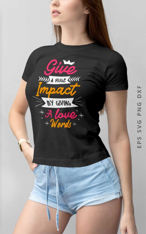 Inspirational and Positive Quotes T shirt Design Lettering Typography