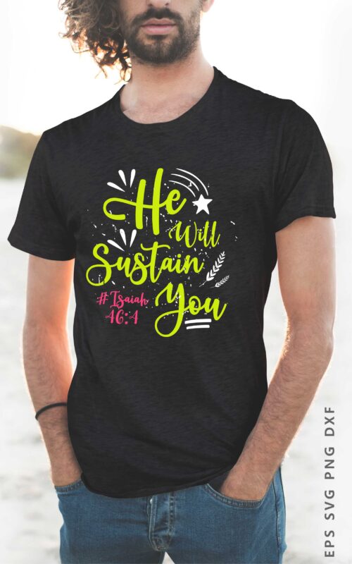 Bible Verses T shirt Design Typography Lettering
