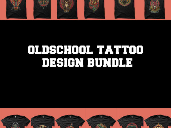 Oldschool design bundle tshirt design