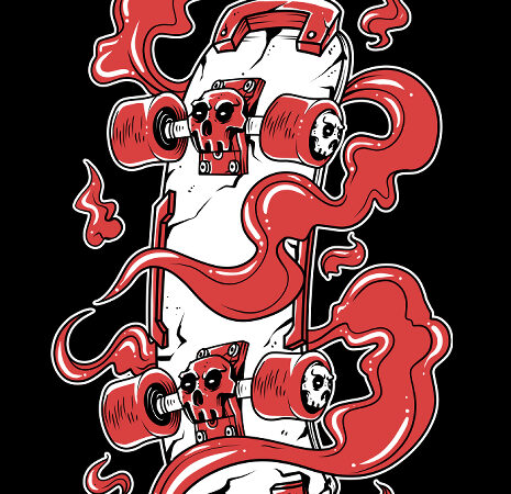 Skate mania t shirt template vector