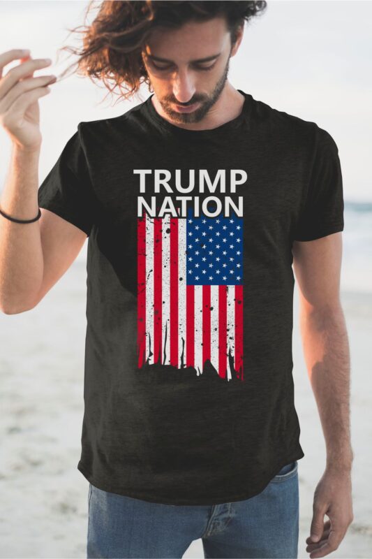 Trump 2020 t shirt design, American election 2020, Trump 2020 campaign, American slogans, American flag, vector t-shirt Design, Best selection Donald trump t shirt design