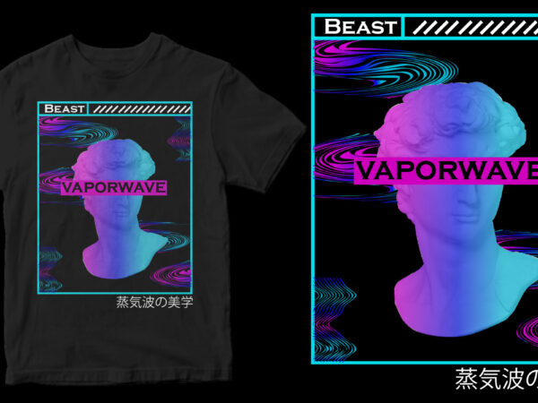Vapoerwave aesthetic shirt design