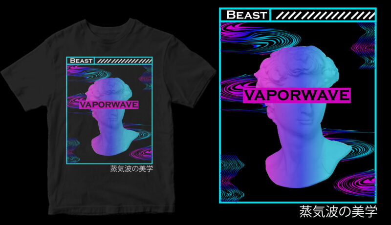vapoerwave aesthetic shirt design
