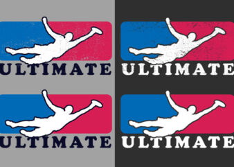Ultimate Frisbee NBA Logo Horizontal