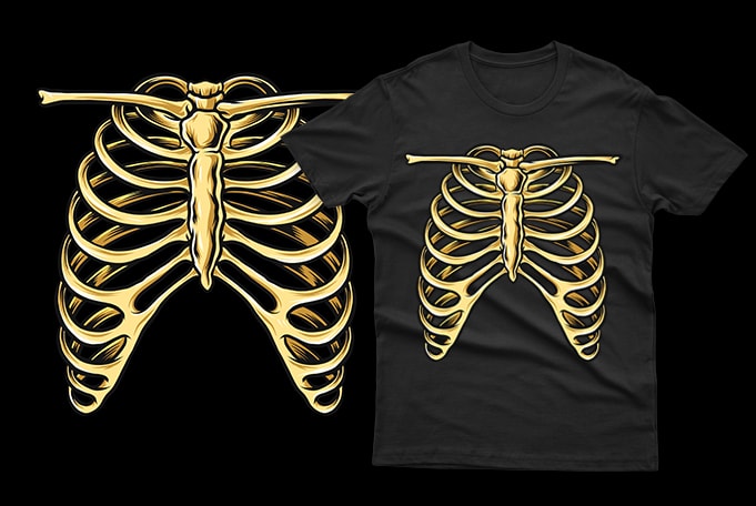 skeleton unique funny tshirt design for halloween horor