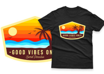 Good Vibes Only Secret Paradise Editable text