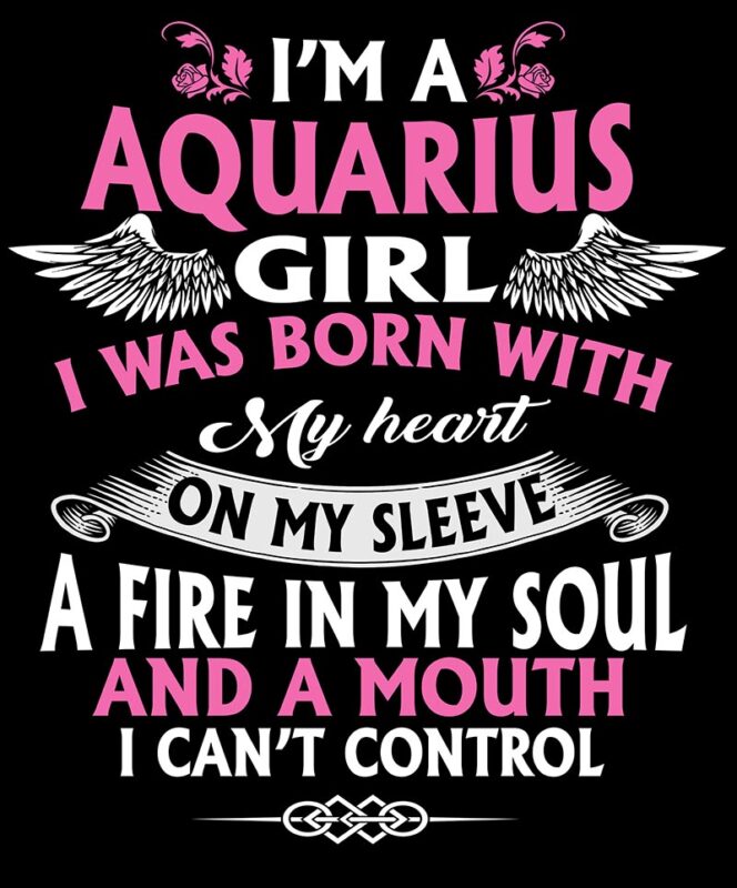 12 birthday Zodiac girl are born tshirt design bundle january february march apryl may june july august september october november december PSD File editable text #9