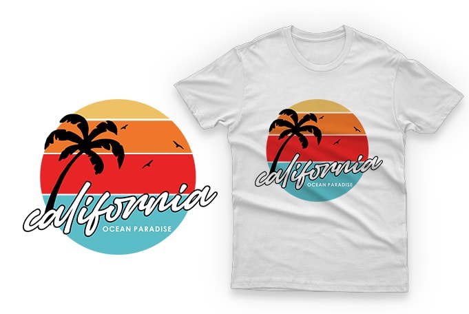 65 Surf Paradise Tshirt design , summer, surfing beach, outdoor and travel tee shirt pack. california, los angeles, miami, florida, hawaii, surf rider club