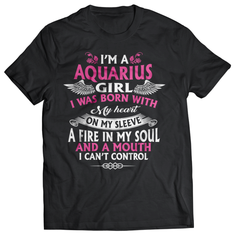 12 birthday Zodiac girl are born tshirt design bundle january february march apryl may june july august september october november december PSD File editable text #9