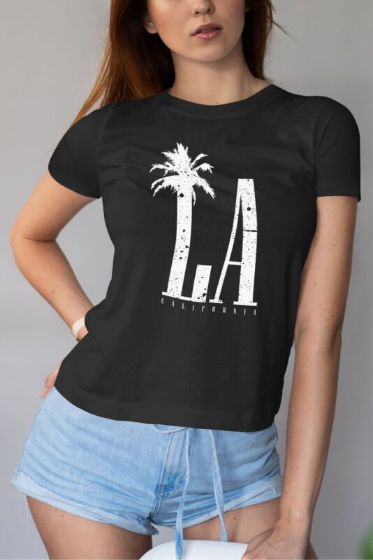 60 Surf Tropical Paradise T-shirt Design Bundle. Surfing Beach and Travel Tee Shirt Pack. California, Los Angeles, Miami, Florida, Hawaii Surf Rider Club. Eps Svg Png