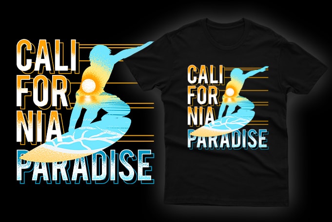 65 Surf Paradise Tshirt design , summer, surfing beach, outdoor and travel tee shirt pack. california, los angeles, miami, florida, hawaii, surf rider club