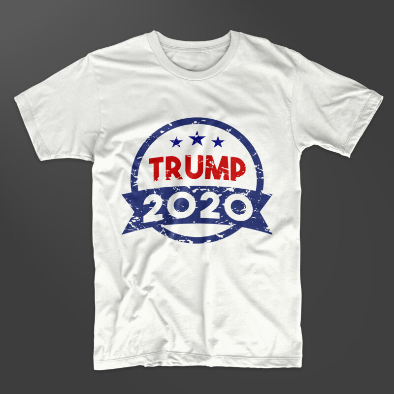 Trump 2020 vector t-shirt design bundle. American slogans t shirt designs pack collection. American re-election campaign. Eps svg png file