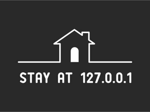 Stay at home tshirt design