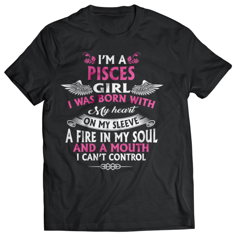 12 birthday Zodiac girl are born tshirt design bundle january february march apryl may june july august september october november december PSD File editable text #9