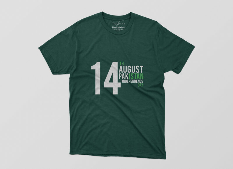 PACK OF 10 PAKISTAN INDEPENDENCE DAY TSHIRT DESIGNS