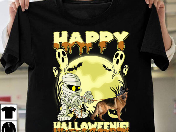 1 design 30 versions – dog breeds happy halloween