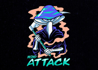 mind attack t shirt designs for sale