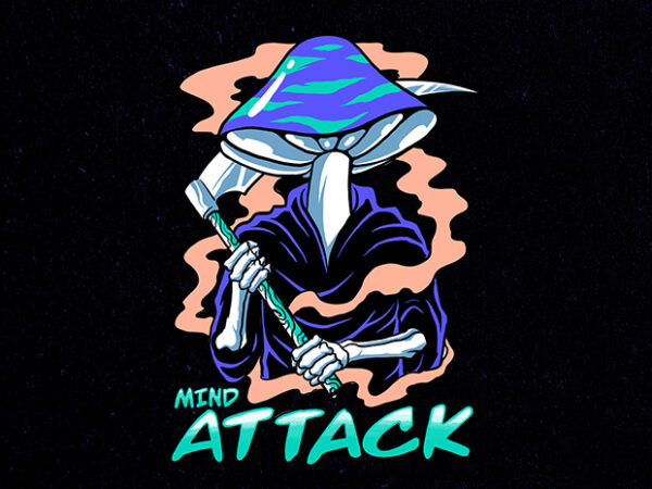 Mind attack t shirt designs for sale
