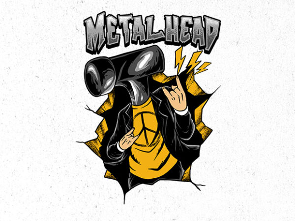 Metalhead t shirt designs for sale