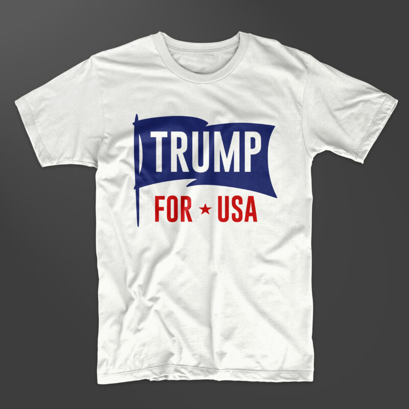 Trump 2020 vector t-shirt design bundle. American slogans t shirt designs pack collection. American re-election campaign. Eps svg png file