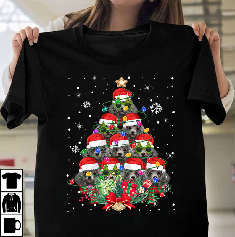 1 DESIGN 30 VERSIONS - Dog Breeds Christmas Tree - Buy t-shirt designs
