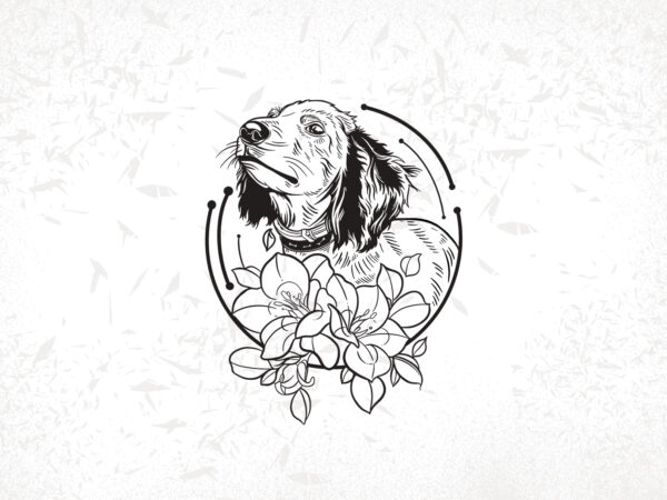 Dog portrait t-shirt design