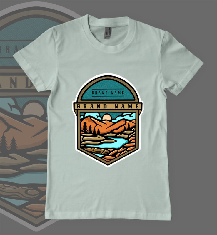 Mountain Adventure T-shirt Design