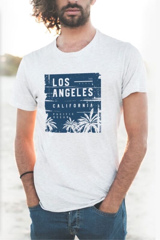 60 Surf Tropical Paradise T-shirt Design Bundle. Surfing Beach and Travel Tee Shirt Pack. California, Los Angeles, Miami, Florida, Hawaii Surf Rider Club. Eps Svg Png