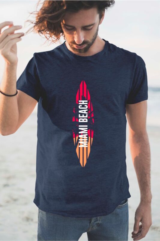 60 Surf Tropical Paradise T-shirt Design Bundle. Surfing Beach and Travel Tee Shirt Pack. California, Los Angeles, Miami, Florida, Hawaii Surf Rider Club. Eps Svg Png