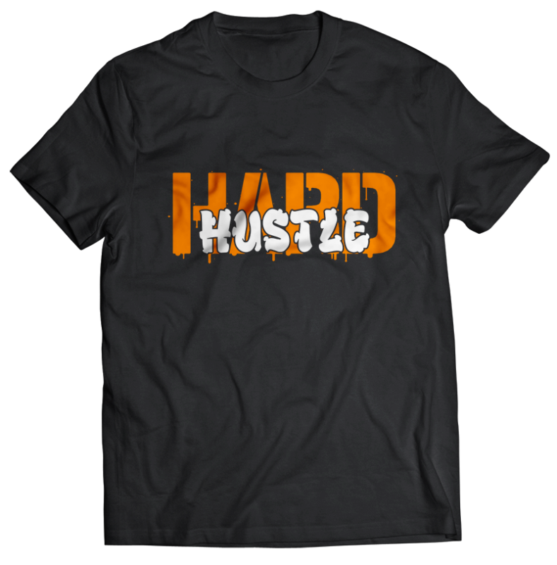 t-shirt vector 12 hustle bundle tshirt design completed with PSD File editable text update