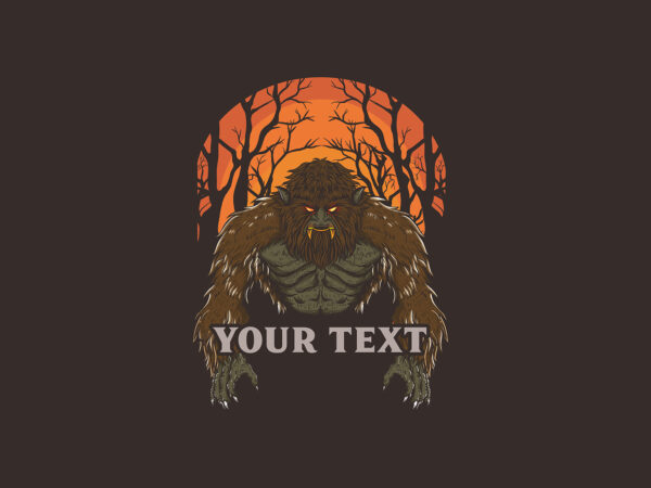Bigfoot t-shirt design